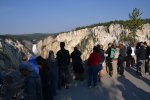 people looking at Lowr Yellowstone Fall