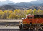 Train and Fall Color at Cajon