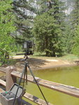 Ready to Shoot on Swinging Bridge