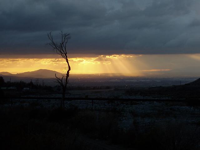 Sunset Under the Clouds