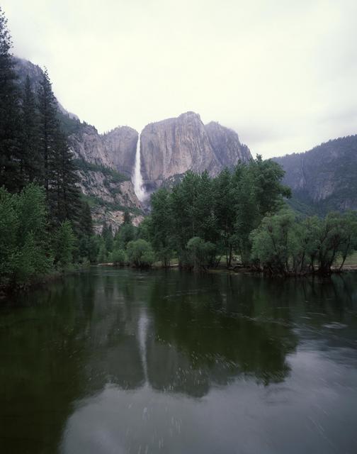 Yosemite Falls and the Merced River