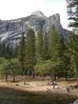 North Dome, Washington Column, Merced River