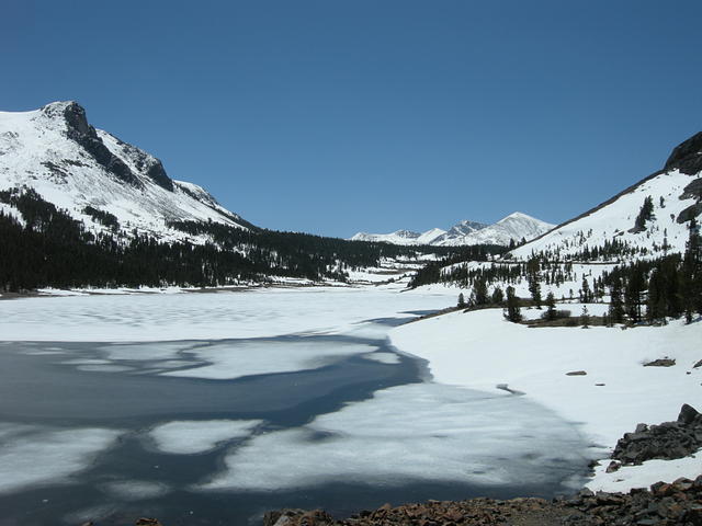 Melting Ice at Tioga Lake