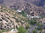 The Descent Down Into Deep Creek Hot Springs from Bowen Ranch