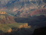 Pastel colors looking down at the Colorado River