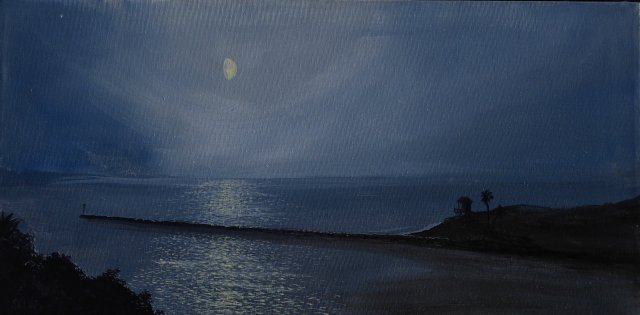 Moonlight Over Corona Del Mar
