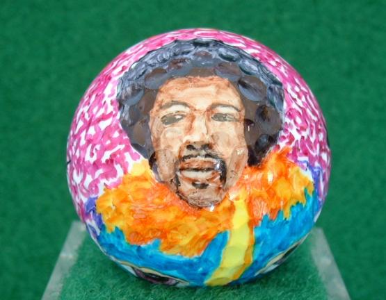 Jimmi Hendrix Golf Ball