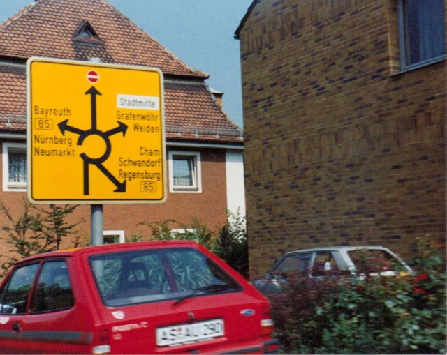 Amberg, Germany sign