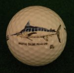 Pacific Blue Marlin Golf Ball