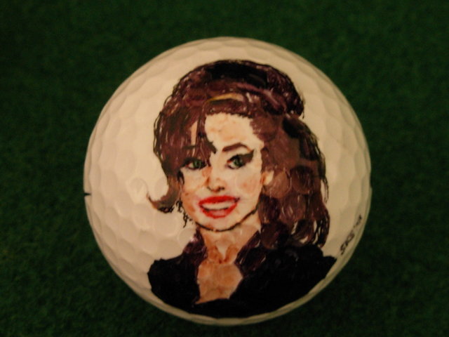 Amy Winehouse Golf Ball