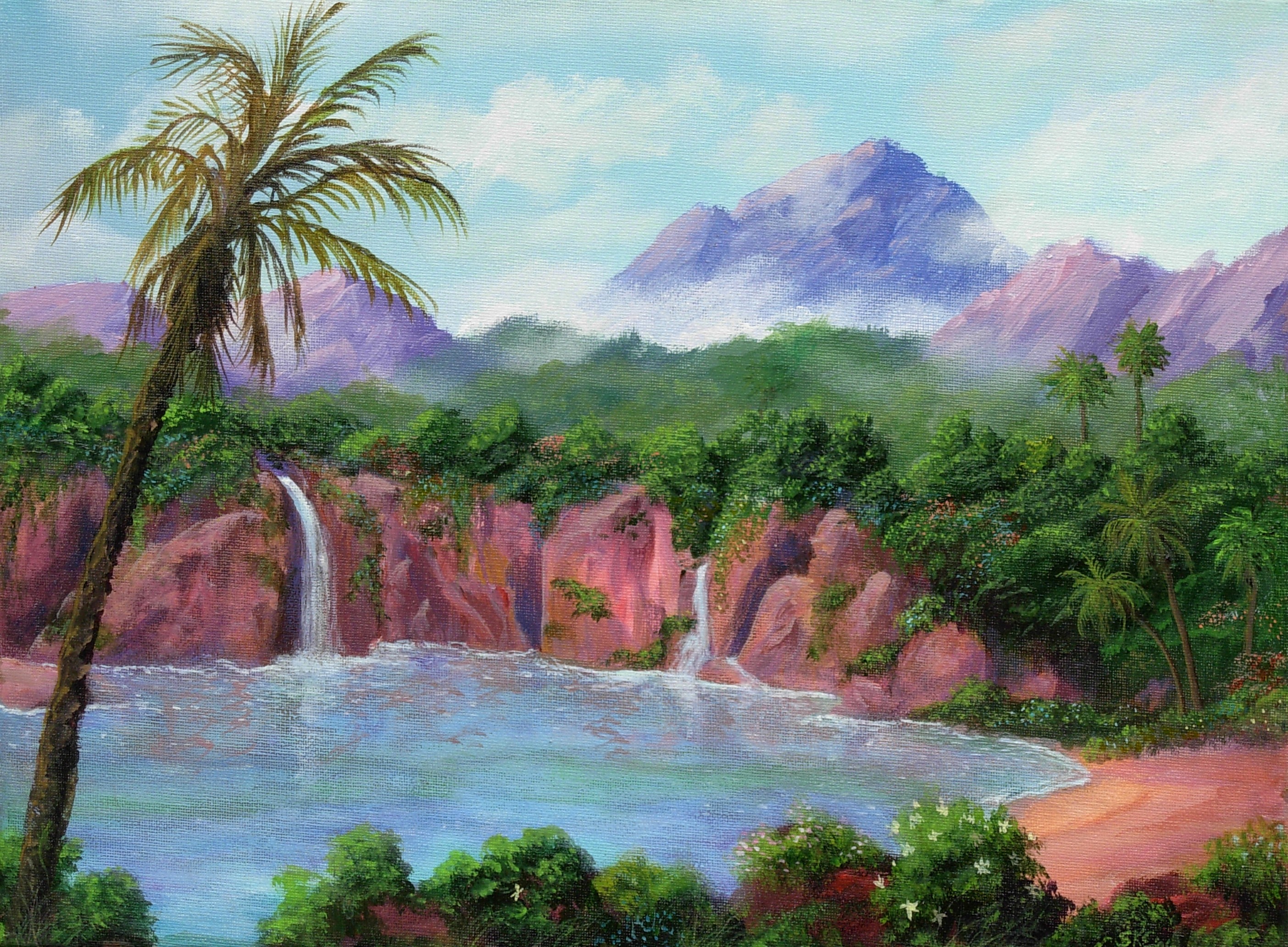 Tropical Island Landscape