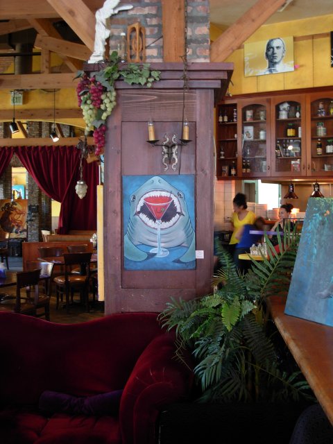 Shark's Martini at Cafe Tu Tu Tango