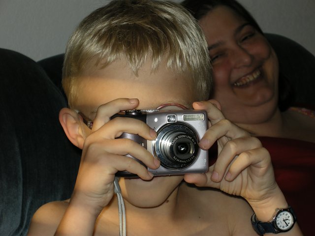 Justin taking a picture
