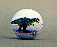 Allosaurus golf ball