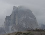 Half Dome and Clouds