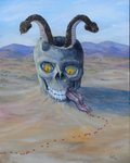 Shaman's Desert Vision (acrylic on canvas board)