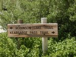 Kearsarge Pass Trail Sign