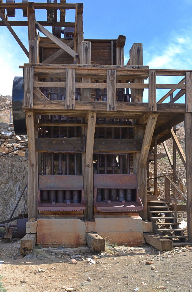 Stamp mill at the Lost Horse Mine