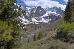 View from trail up First Falls (North Fork of Big Pine Creek)