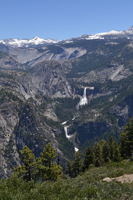 Vernal and Nevada Falls from Glacier Point