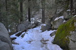 Hard snow and ice on the John Muir Trail