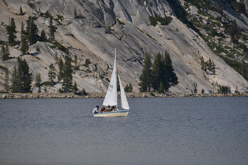 Sailboat on Tenaya Lake