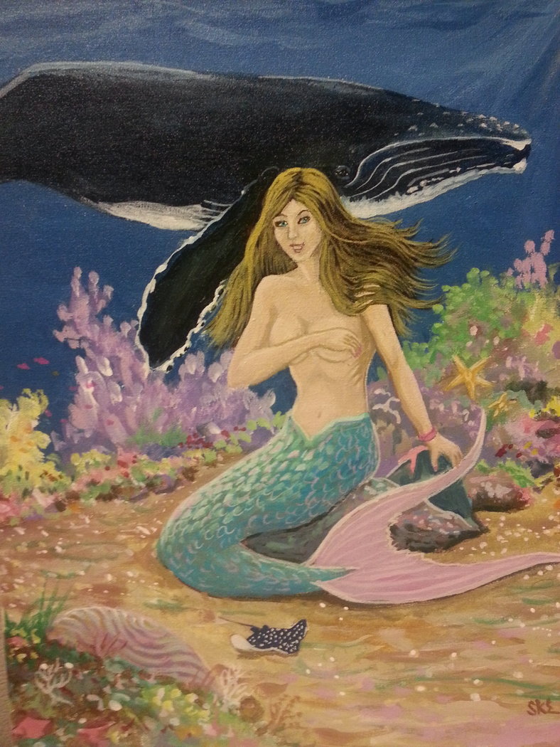 Mermaid with Whale