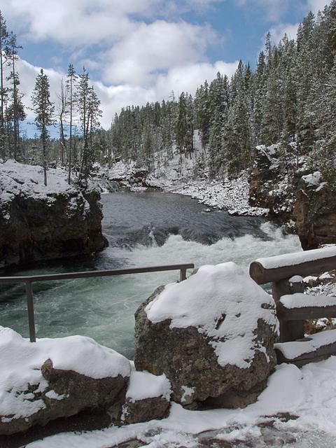 Yellowstone River and Snow