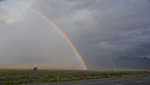 Double rainbow from highway 395