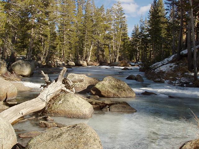 Icy Dana Fork of the Tuolumne River