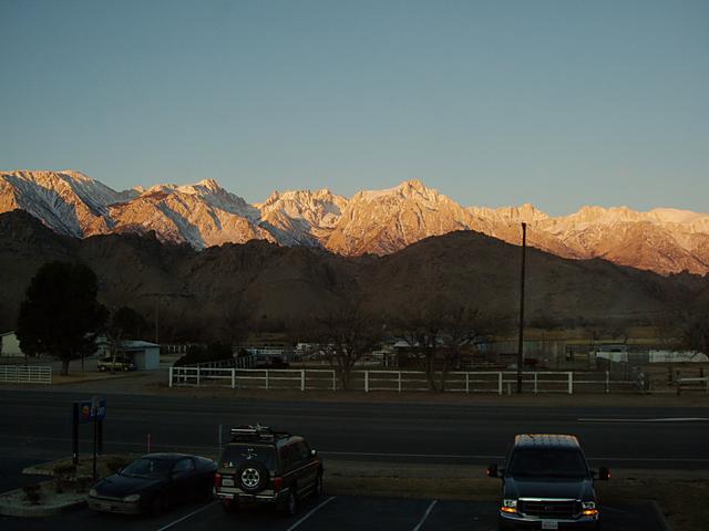 View from Lone Pine Motel Window