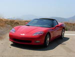 Corvette on Glendora Canyon Road