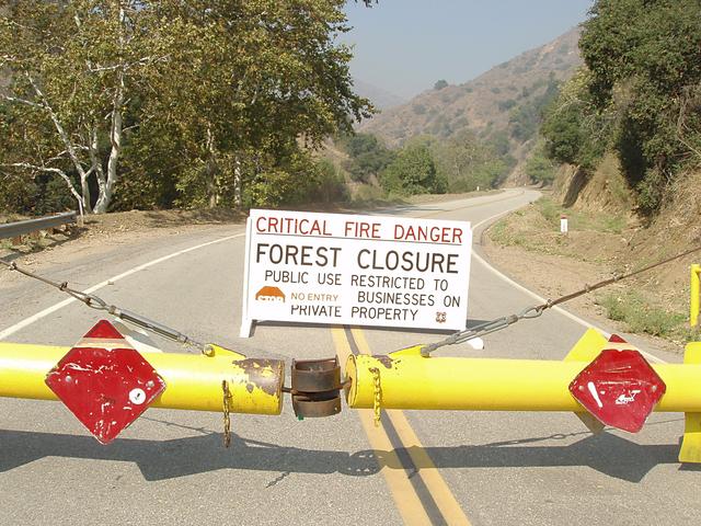 Angeles National Forest is Closed