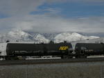 Mountains, Snow and Tank Cars