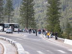 Tourists at Tunnel View