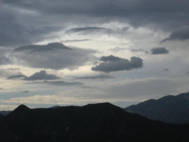 Clouds over the San Gabriel Mountains